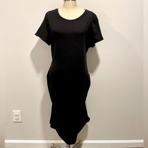 Old Navy Black Fitted Maternity Dress Size XXL